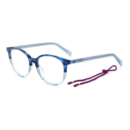 M Missoni Blaue Acetat-Brille (Gestell)