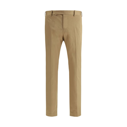 PT Torino Beige Cotton Casual Pants