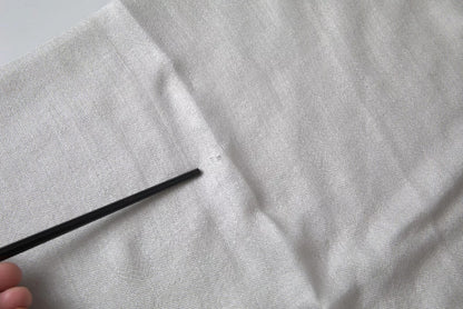 Dolce &amp; Gabbana – Grauer Kaschmir-Wickelschal mit Fransen