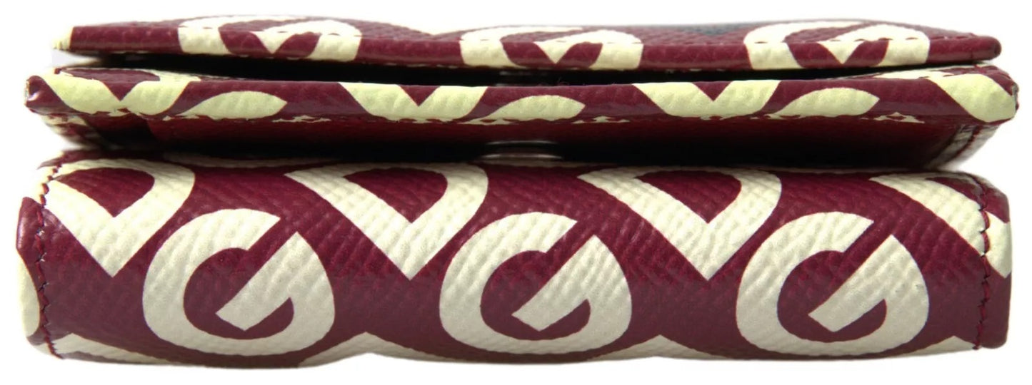 Dolce &amp; Gabbana – Mehrfarbige Geldbörse aus französischem Leder mit DG-Logo „Mania“