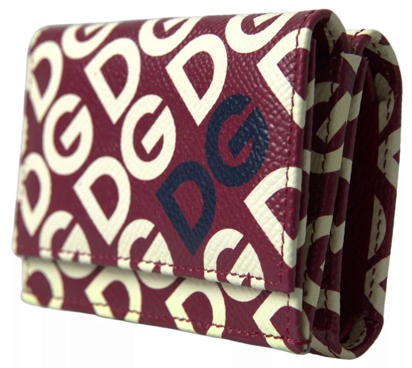 Dolce &amp; Gabbana – Mehrfarbige Geldbörse aus französischem Leder mit DG-Logo „Mania“