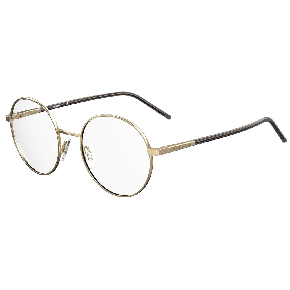 Love Moschino Roségoldfarbene Metallbrille (Gestell)