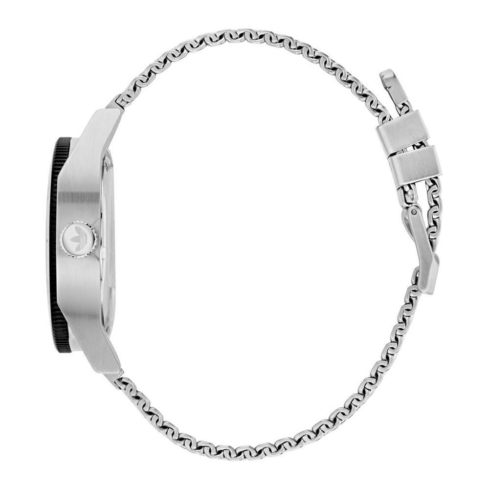 Adidas Graue Edelstahl-Armbanduhr