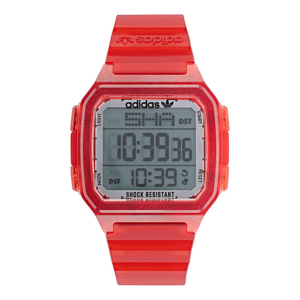 Adidas Red Resin Digital Uhr