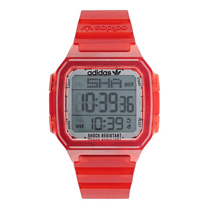 Adidas Red Resin Digital Uhr