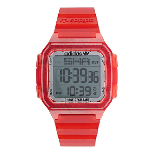 Adidas Red Resin Digital Uhr