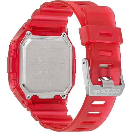 Adidas Red Resin Digital Uhr