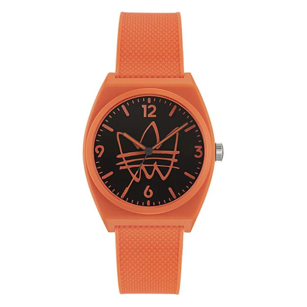 Adidas Orange Synthetik Sportuhr