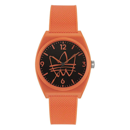 Adidas Orange Synthetik Sportuhr