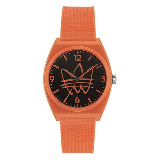 Adidas Orange Synthetik Sportuhr
