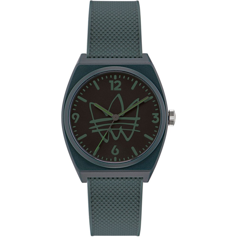 Adidas Grüne Synthetik-Sportuhr