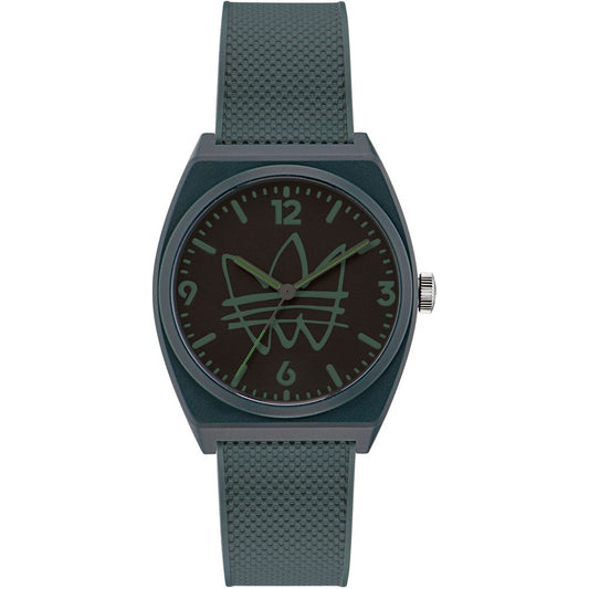 Adidas Grüne Synthetik-Sportuhr