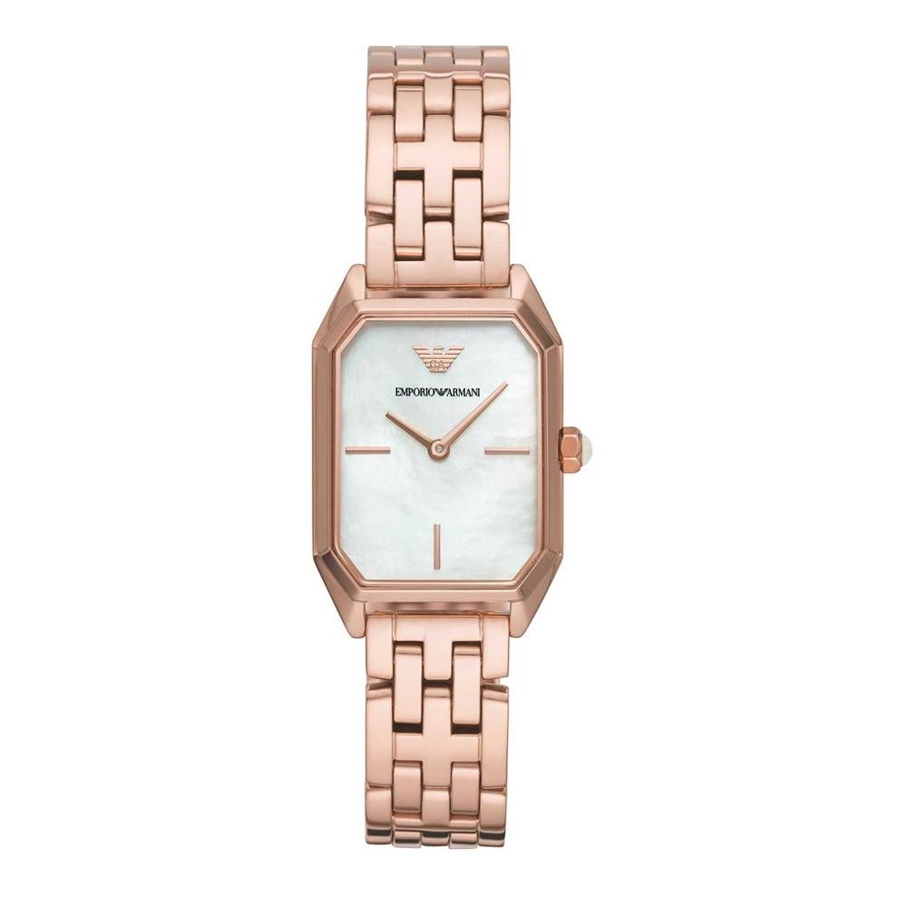 Armani – Roségold-Edelstahluhr
