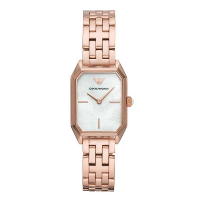 Armani – Roségold-Edelstahluhr