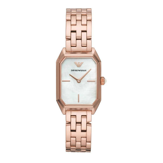Armani – Roségold-Edelstahluhr