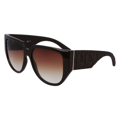 Ferragamo – Braune Sonnenbrille mit Bio-Injektion