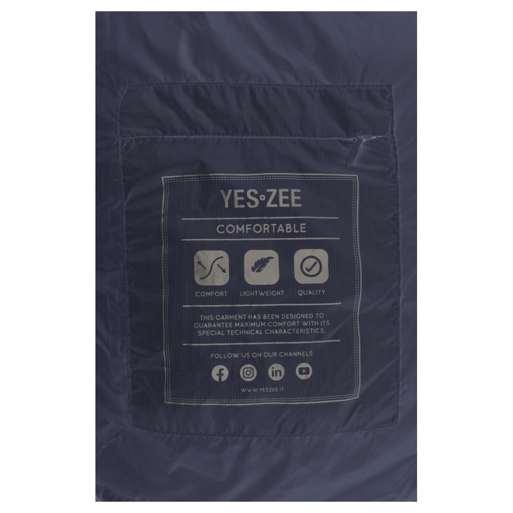 Yes Zee – Ärmellose Jacke aus blauem Nylon