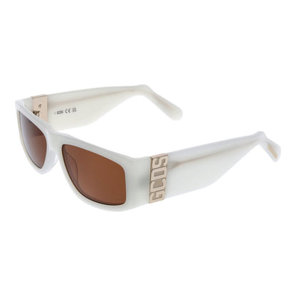 GCDS – Weiße Unisex-Sonnenbrille