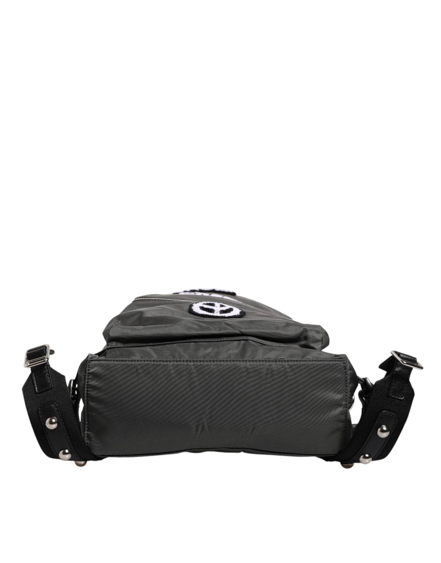 Dolce &amp; Gabbana Grauer Nylon-Rucksack Prince Forever für die Schule und Reisen