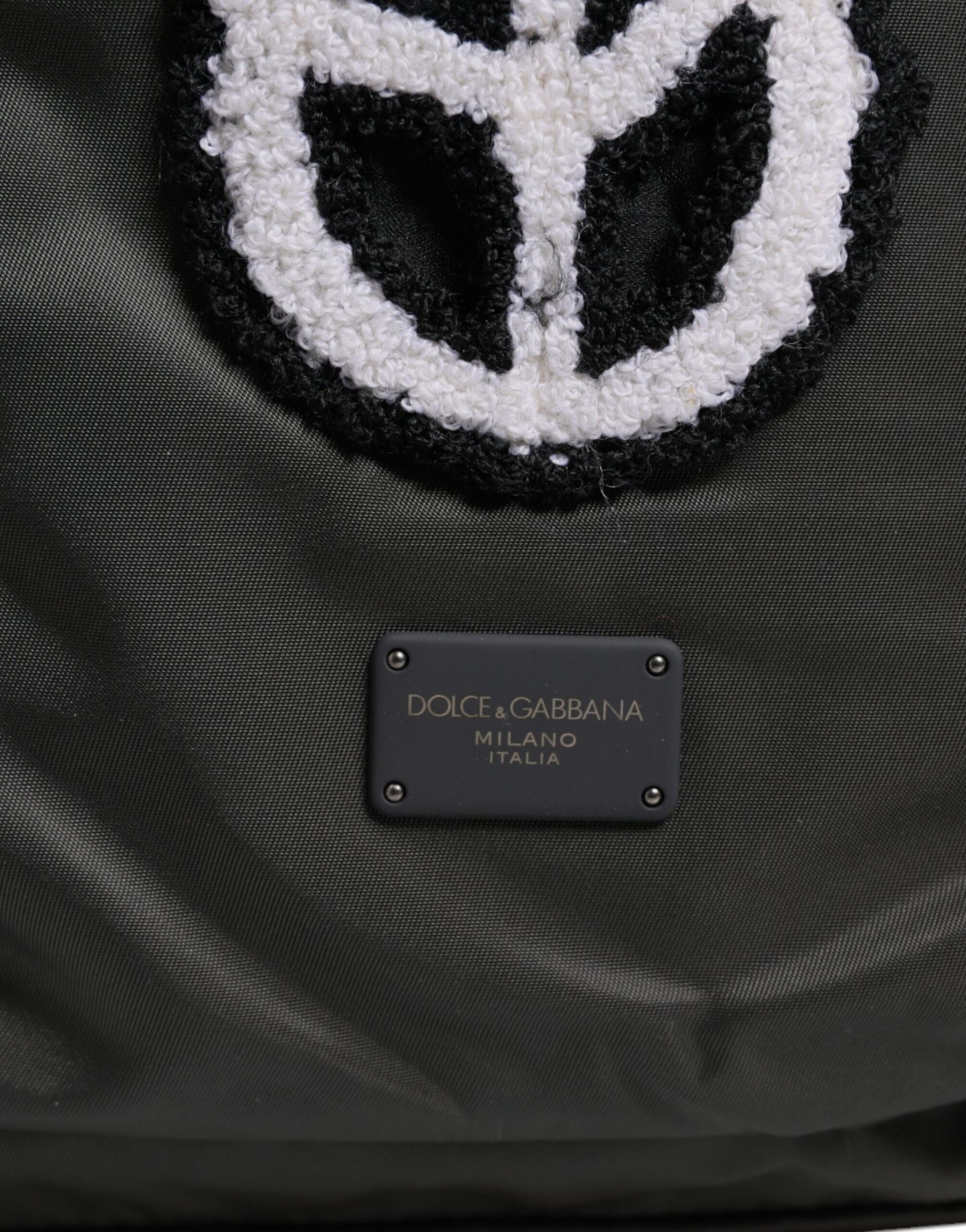 Dolce &amp; Gabbana Grauer Nylon-Rucksack Prince Forever für die Schule und Reisen