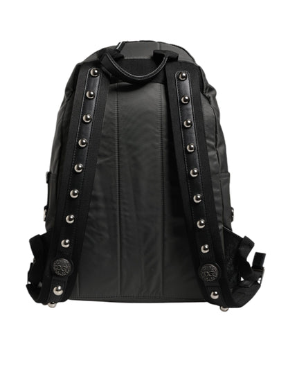 Dolce &amp; Gabbana Grauer Nylon-Rucksack Prince Forever für die Schule und Reisen
