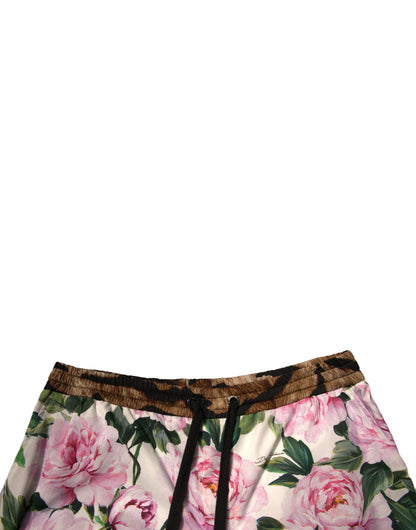 Dolce &amp; Gabbana – Bermudashorts aus Baumwolle mit mehrfarbigem Blumenmuster für Herren