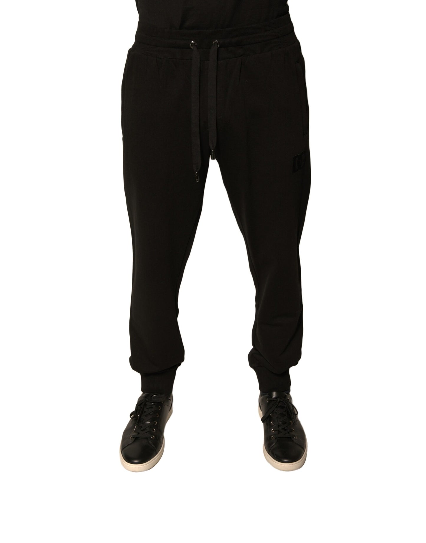 Dolce &amp; Gabbana Schwarze Jogginghose aus Baumwolle für Herren