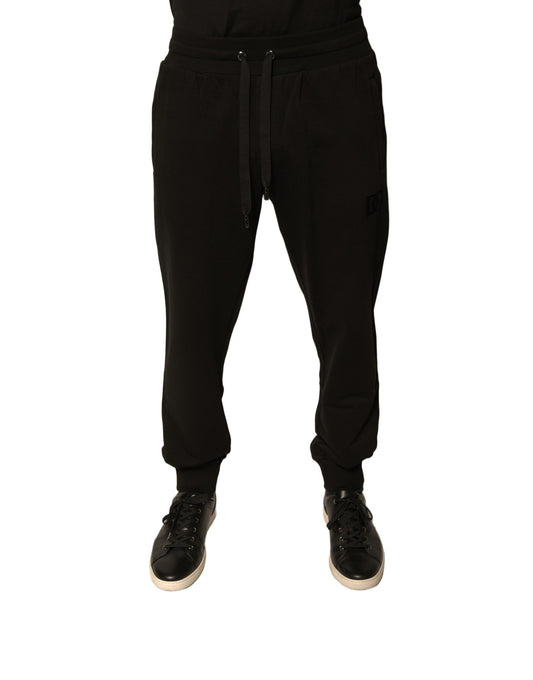 Dolce &amp; Gabbana Schwarze Jogginghose aus Baumwolle für Herren