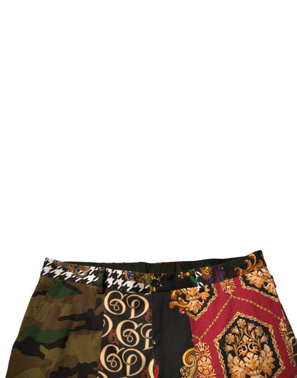 Dolce &amp; Gabbana Mehrfarbige Patchwork-Anzughose für Herren