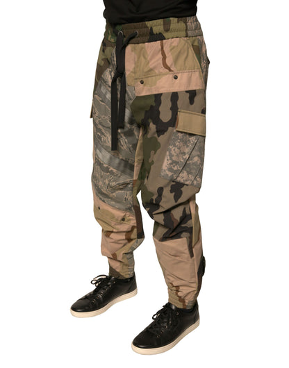 Dolce &amp; Gabbana – Jogginghose mit mehrfarbiger Camouflage-Optik