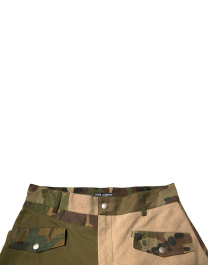 Dolce &amp; Gabbana Mehrfarbige Patchwork-Flieger-Cargohose