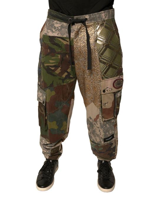 Dolce &amp; Gabbana Mehrfarbige Patchwork-Jogginghose für Herren