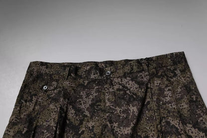 Dolce &amp; Gabbana Mehrfarbige Camouflage-Anzughose für Herren