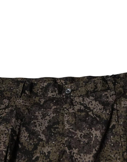 Dolce &amp; Gabbana Mehrfarbige Camouflage-Anzughose für Herren