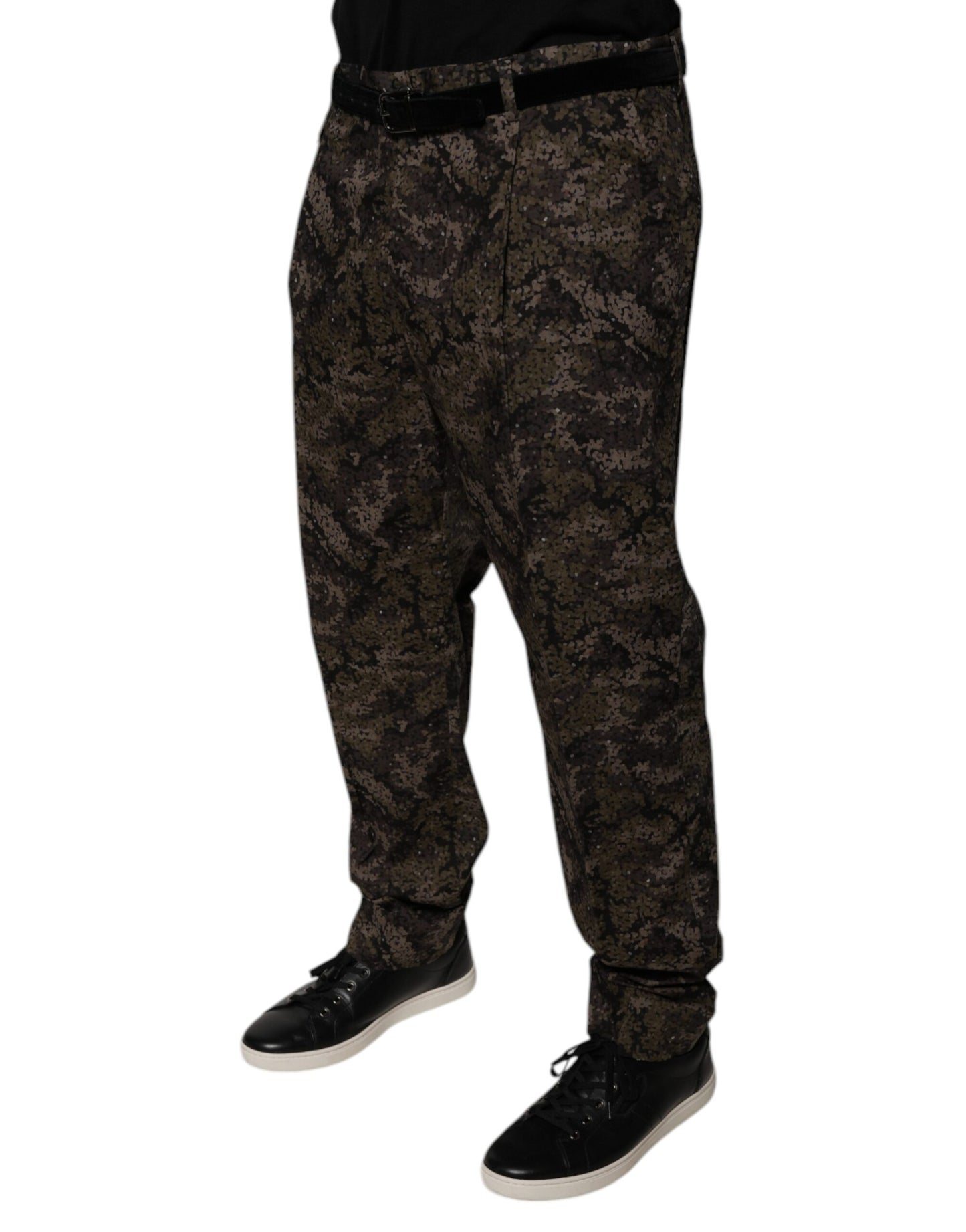 Dolce &amp; Gabbana Mehrfarbige Camouflage-Anzughose für Herren