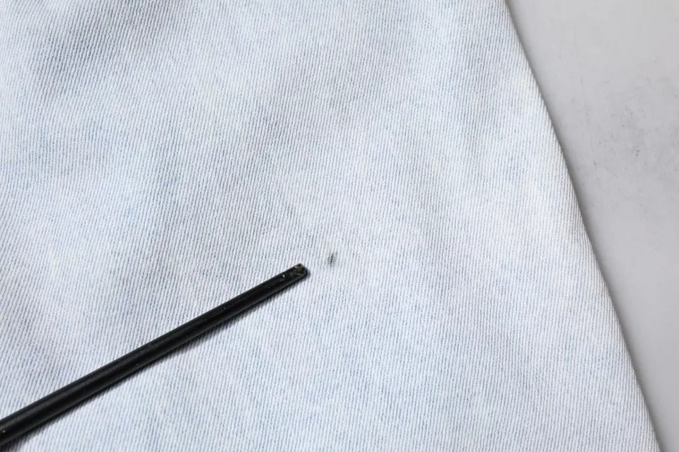 Dolce &amp; Gabbana – Hellblaue Skinny-Jeans aus zerfetzter Baumwolle