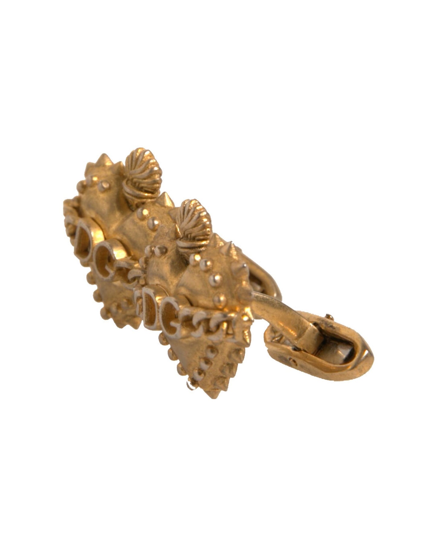 Dolce &amp; Gabbana – Manschettenknopf „DG“ aus 925er Sterlingsilber in Herzform