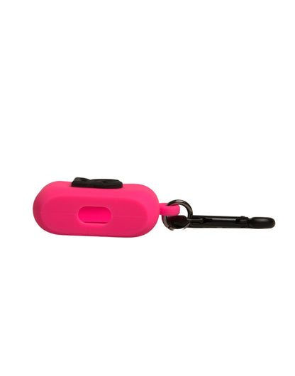 Dolce &amp; Gabbana – Airpods-Hülle aus rosa Silikonkautschuk mit Logoprägung