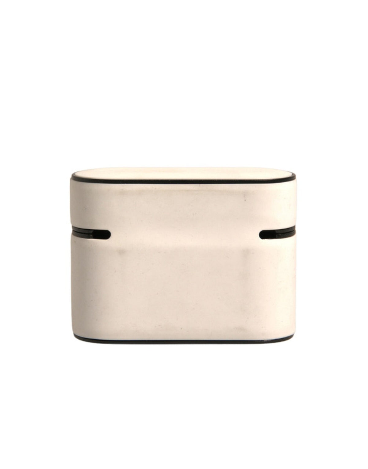 Dolce &amp; Gabbana – Airpods-Hülle aus weißem PVC mit geprägtem Logo