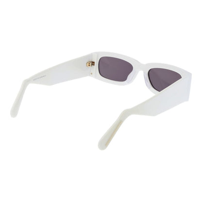 GCDS – Weiße Unisex-Sonnenbrille