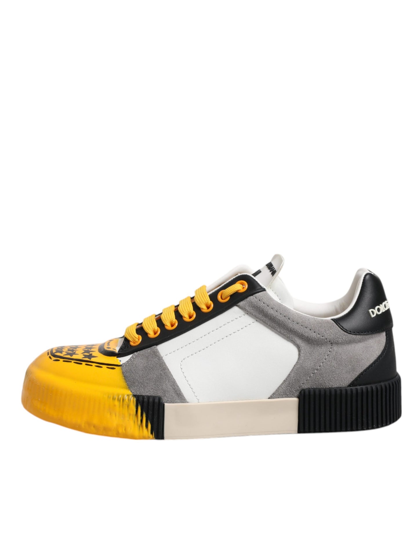 Dolce &amp; Gabbana Mehrfarbige DNA Low Top Sneakers aus Leder