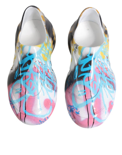 Dolce &amp; Gabbana Daymaster Sneakers mit mehrfarbigem Graffiti