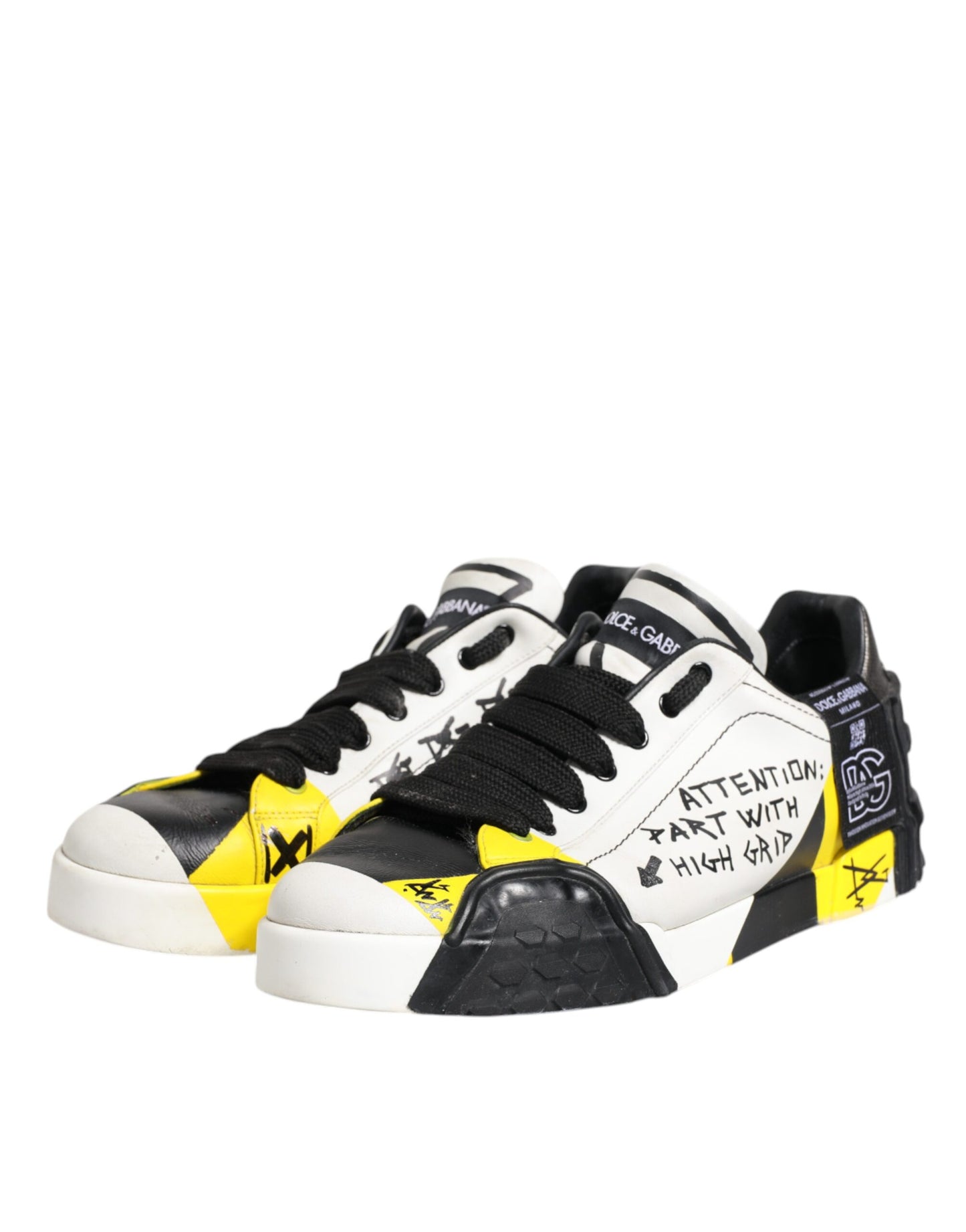 Dolce &amp; Gabbana Portofino Sneakers mit mehrfarbigem Schriftzug