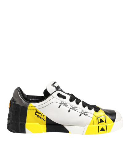 Dolce &amp; Gabbana Portofino Sneakers mit mehrfarbigem Schriftzug