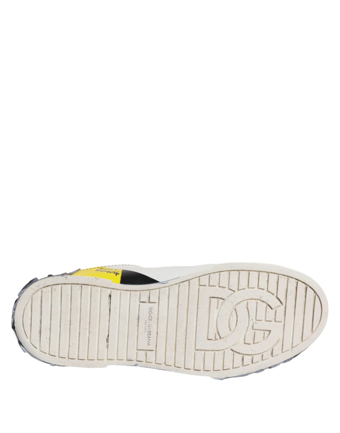 Dolce &amp; Gabbana Portofino Sneakers mit mehrfarbigem Schriftzug
