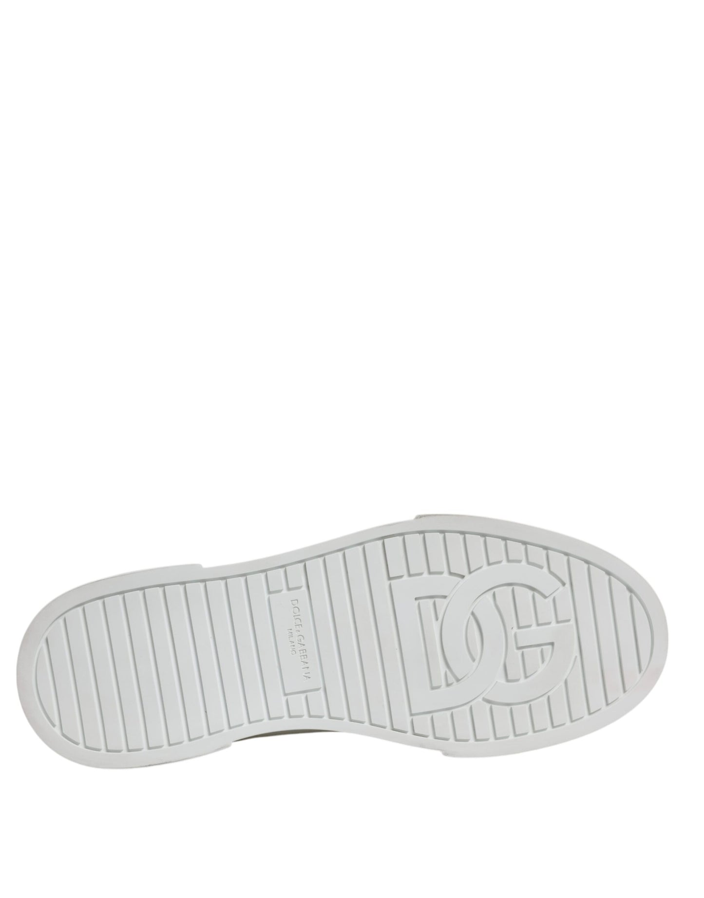 Dolce &amp; Gabbana Weiße Schwarze Baumwolle High Top Sneakers Schuhe