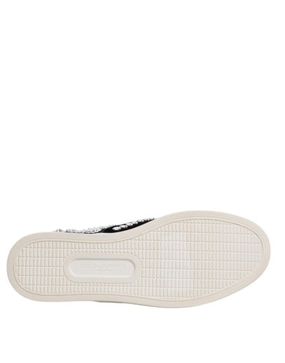 Dolce &amp; Gabbana – London – Schwarze Slipper für Herren mit Verzierung