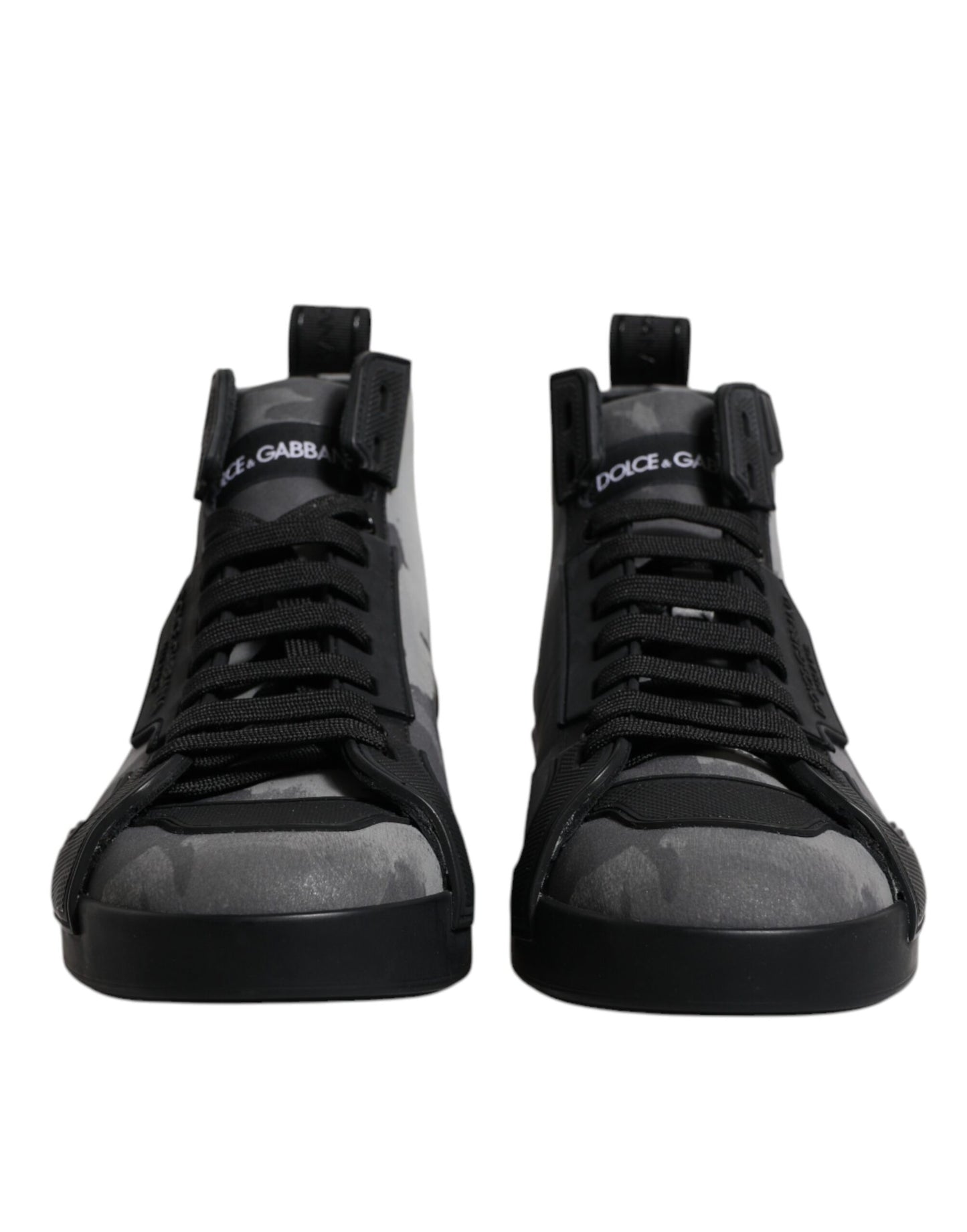 Dolce &amp; Gabbana Multicolor Camouflage High Top Sneakers Schuhe