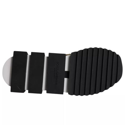 Dolce &amp; Gabbana Sorrento Sneakers mit goldenen Strasssteinen