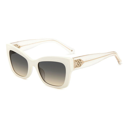 Kate Spade – Weiße Acetat-Sonnenbrille